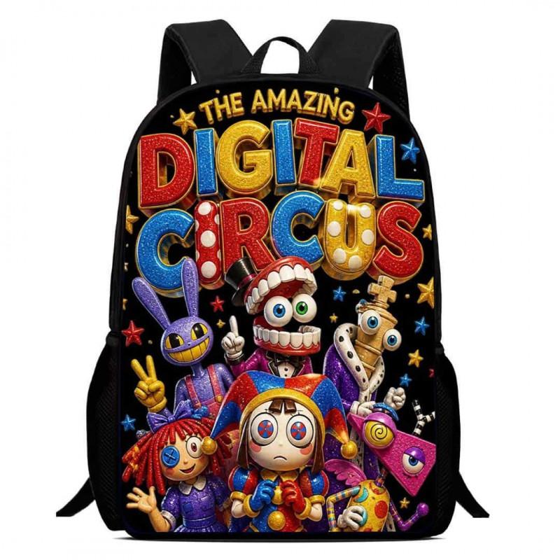 Kids Cartoon Backpack School Children 1-6 Grade Lightweight Ergonomic Oxford Fabric Bag With Printed Design