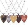 Metal Guitar Pick Zinc Alloy Pick Necklace Pendant Plectrum For Electric Guitar Musical Instrument Parts Accessories