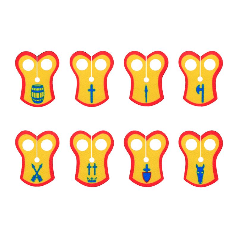 Набор Строительных Блоков MOC Офицерская Накидка Рыцари Льва Средневековье Фигурки Аксессуары Шарф Накидка из Искусственного Меха Блоки Игрушки Подарок Мальчикам