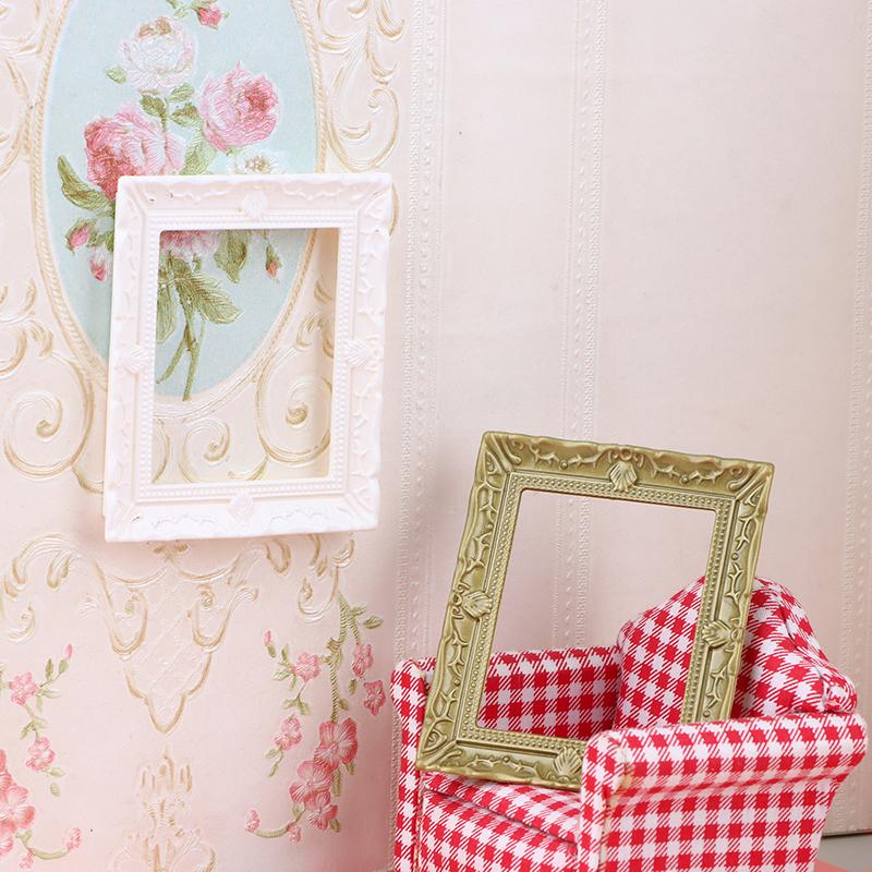 1/12 Dollhouse Vintage Simulation Photo Frame Dollhouse Mini Wall Decoration Dolls House Furniture Accessories