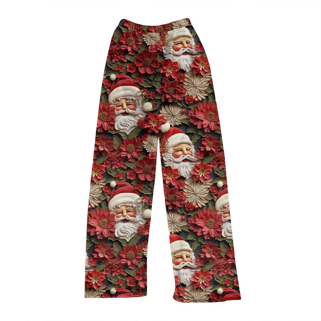 Женские зимние клетчатые брюки, длинные брюки, спортивные брюки