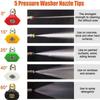 7 шт. Пистолет для мойки высокого давления, 4000 фунтов на квадратный дюйм, фитинг M22, пистолет-распылитель с удлинителем, сменная палочка, копье, 5 насадок, насадки для домашней мойки автомобилей