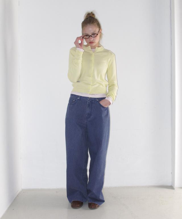 RONRON Soft Days Knit Cardigan Yellow