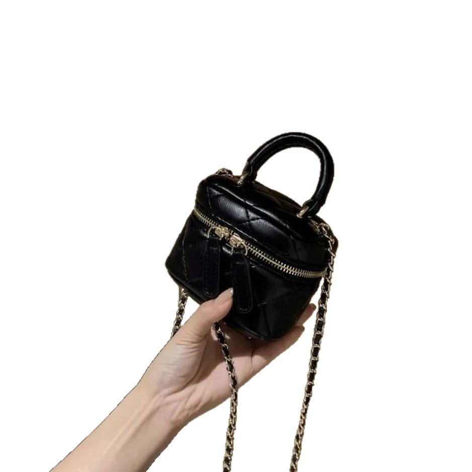 Мини-сумка высокого класса с ромбовидной цепочкой, маленькая сумка, женская сумка 2025, новая, модная, стильная, хорошая текстура, нишевая плечевая сумка-мессенджер