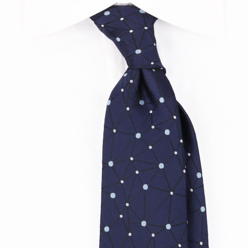 Retro Hand Tie Male British 8Cm Dress Business Professional Casual Blue Pattern Wedding Groom Senior Sense