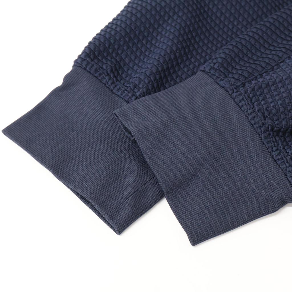 JOSEPH HOMME 25Stainless Steel KKJHGM0203 Light Tuck Jersey Zip-Up Blouson Jacket 48 NavyUsed