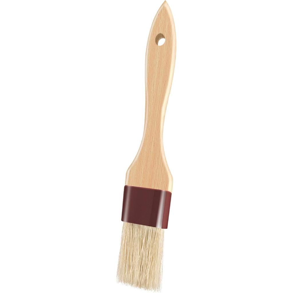 Pastry Brushes for Baking Basting Brush with Boar Bristles and Beech Hardwood Handles Culinary Oil Brush for Barbecue Butter Grill BBQ Sauce Baster