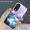 Морская буря маленький парусник Для Honor Magic 4 5 6 Pro 7 X6 X9c X9 X6b X8 X9b X5b X8b 30 Pro+ 50 Pro 70 90 200 Lite Стеклянный чехол для телефона
