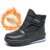 Waterproof Snow Boots for Women 2024 Winter Warm Plush Ankle Booties Hook & Loop Non Slip Cotton Padded Shoes Plus Size 36-45