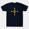Cheavyweight streetwear German Order Teutonic Knights CrossShort Sleeve 100% Cotton Casual shirts Loose Top Size S-5XL clothes