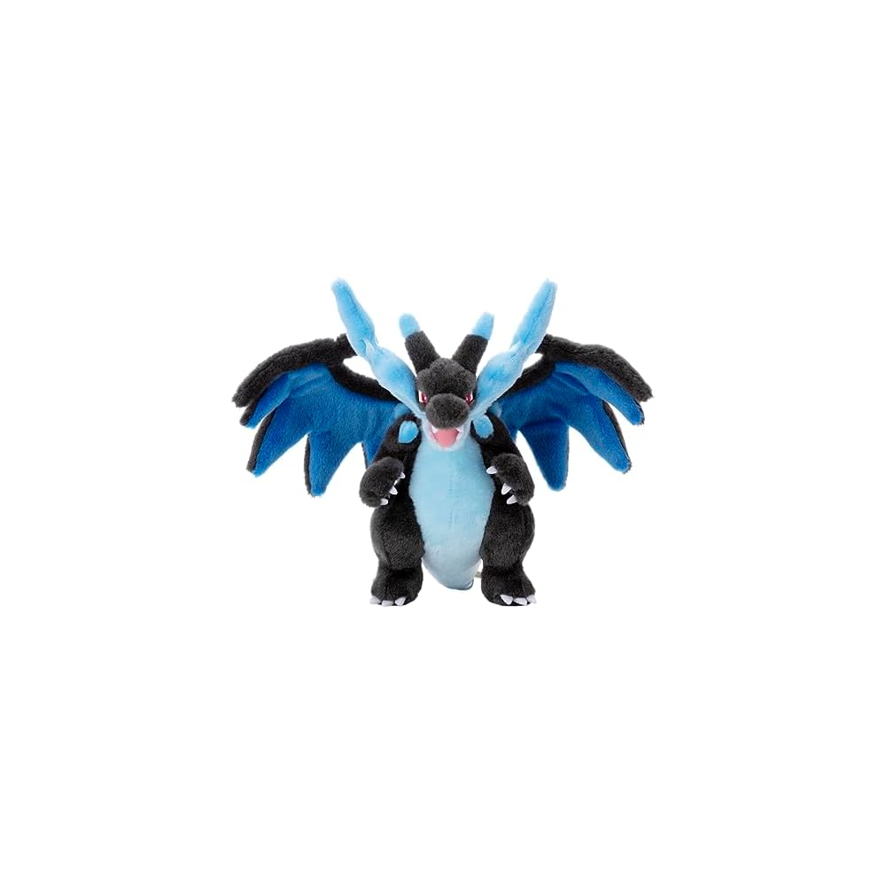 Takaratomy A.R.T.S Pokemon Mega Charizard X Plush Toy 35cm Soft Stuffed Animal