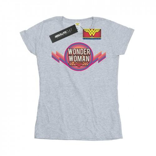 DC Comics Womens/Ladies Wonder Woman Rainbow Logo Cotton T-Shirt