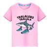 Tralalero Tralala Print 100%Cotton T Shirt for Kids Boy 10years Kawaii Tees Y2k Anime Tops Cute Short Pride Tshirt Girls Clothes