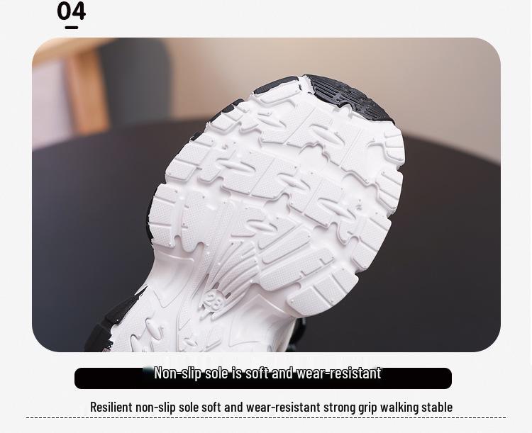 Детские кроссовки с крупной сеткой - Стиль Весна/Осень 2026, Универсальные и модные повседневные туфли для мальчиков и девочек младшего школьного возраста