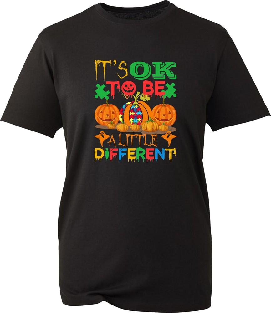 Its Okay To Be A Little Different Halloween TShirt Autism Awareness Unisex Top