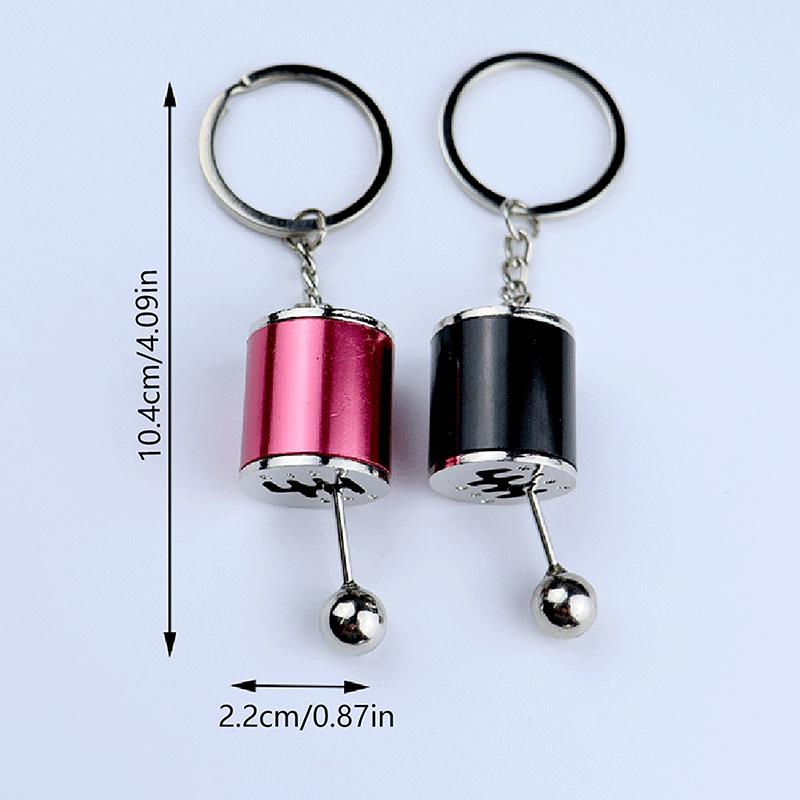 Автомобильный брелок с коробкой передач и головкой передач, имитация автозапчастей, модель подвески, 6 скоростей, ручной Стайлинг автомобиля, брелок для подарка