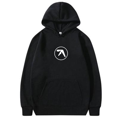 Худи с принтом логотипа Aphex Twin для мужчин и женщин, повседневное, винтажное, с капюшоном, из флиса и хлопка, мужской, хип-хоп, оверсайз, пуловер, худи