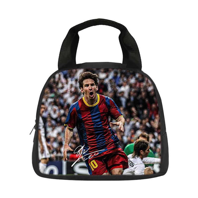Школьная сумка M-Messi, Термосумка для обеда, Звезда футбола, Студент, Контейнер для еды Bento, Многоразовая термосумка, Ланч-бокс