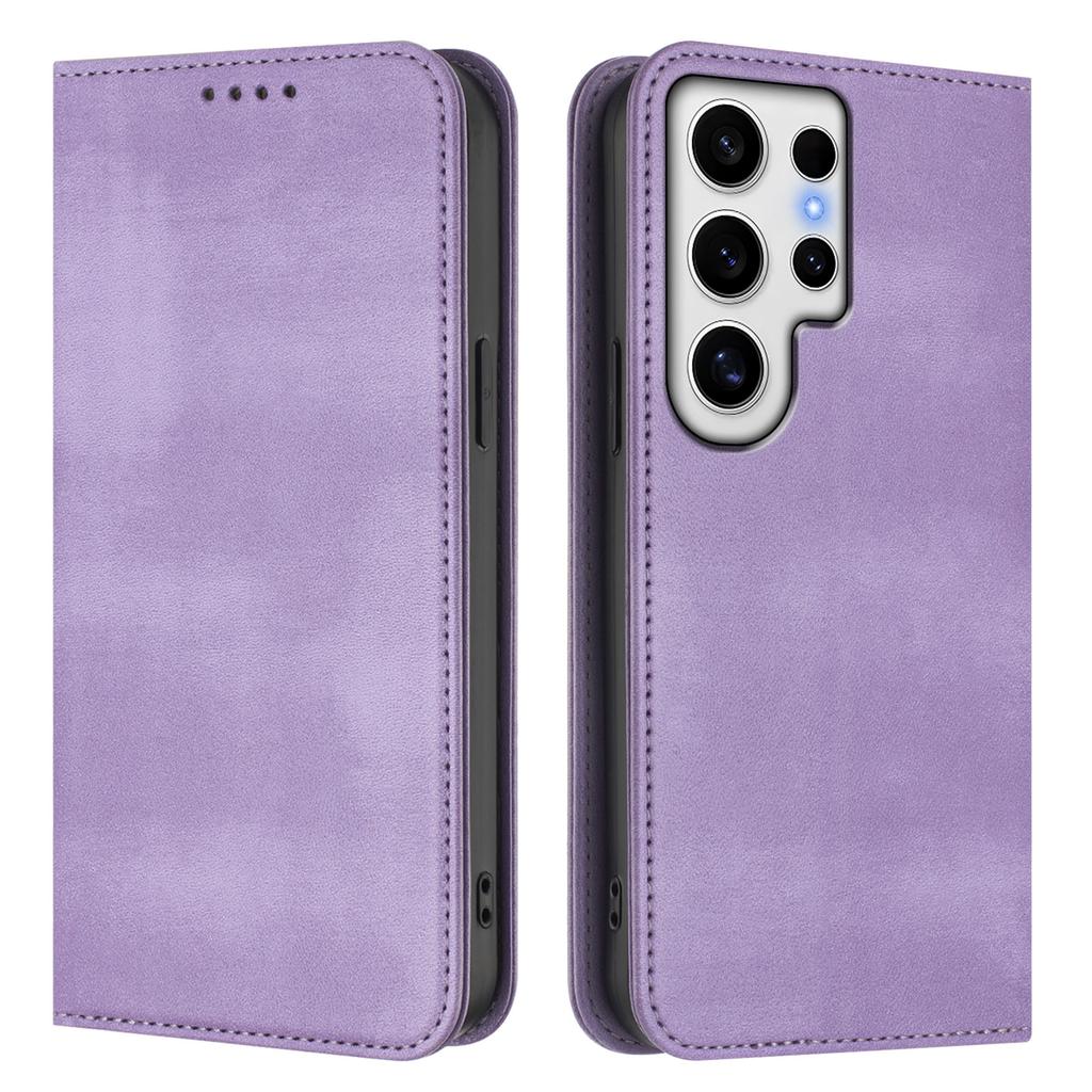 For Samsung Galaxy S24 Ultra Wallet Cases Retro Texture RFID Blocking Leather Phone Cover