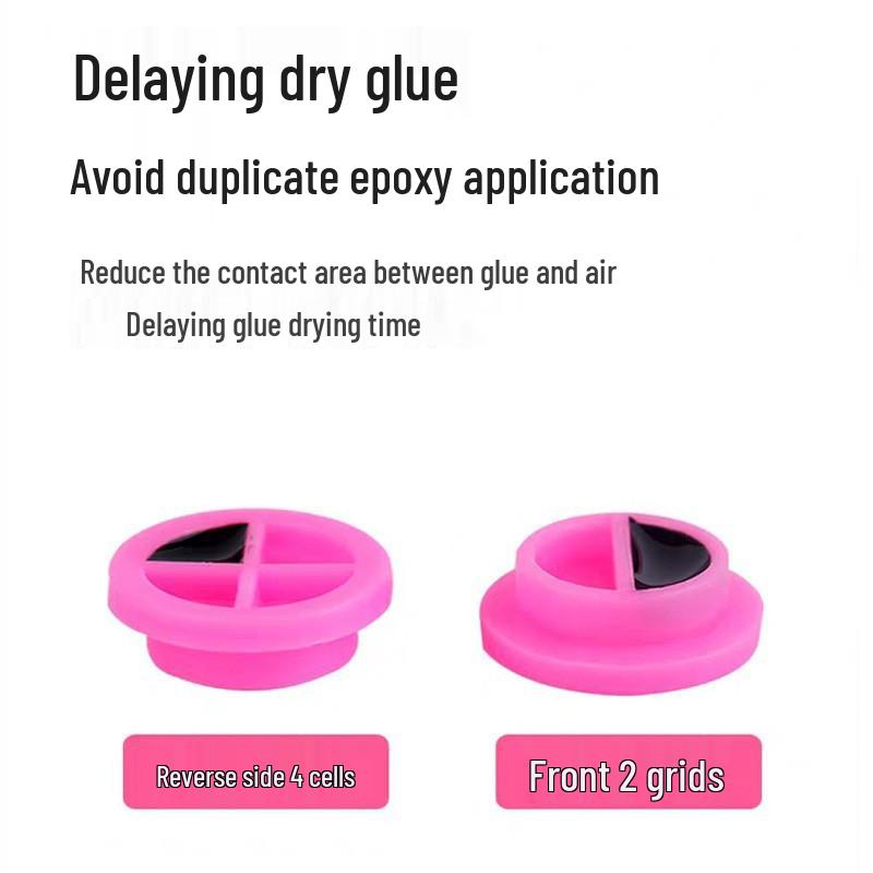 Eyelash Extension Glue Cups - Time-Delay Dispensing Tool (100-Pack)