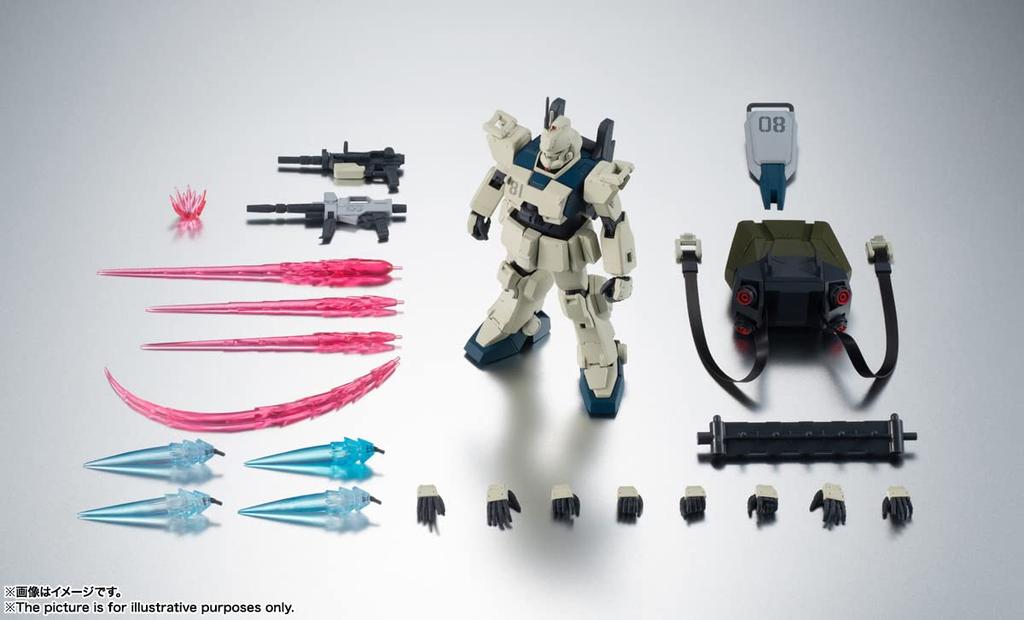 TAMASHII NATIONS ROBOT Spirits Mobile Suit Gundam 08th MS Platoon Gundam 125 мм окрашенная подвижная фигурка RX-79(грамм)Ez-8 Ez-8 версия. АНИМЕ. Прибл.