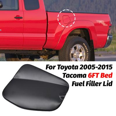 Для Toyota 2005-2015 Tacoma с кузовом 6 футов Крышка лючка топливного бака Черная Крышка лючка двери заливной горловины бензобака Заслонка Колпачок 77305-04905 Аксессуары