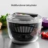 5L Large Capacity Vegetable Dehydrator Convenient Salad Spinner Drain Basket Fruit Washer for Home Kitchen