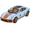 1/24 Porsche Panamera GULF Суперкар Литой сплав и Игрушечные транспортные средства Металлическая модель игрушечного автомобиля Звук и Свет Коллекционная игрушка