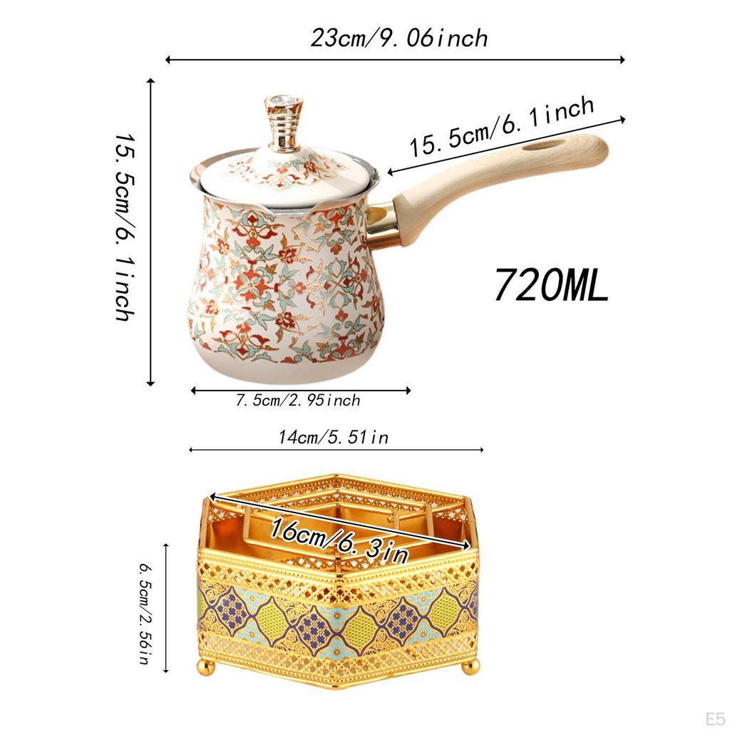 Turkish Coffee Pot Butter Chocolate Heating Milk Warmer Melting Pan