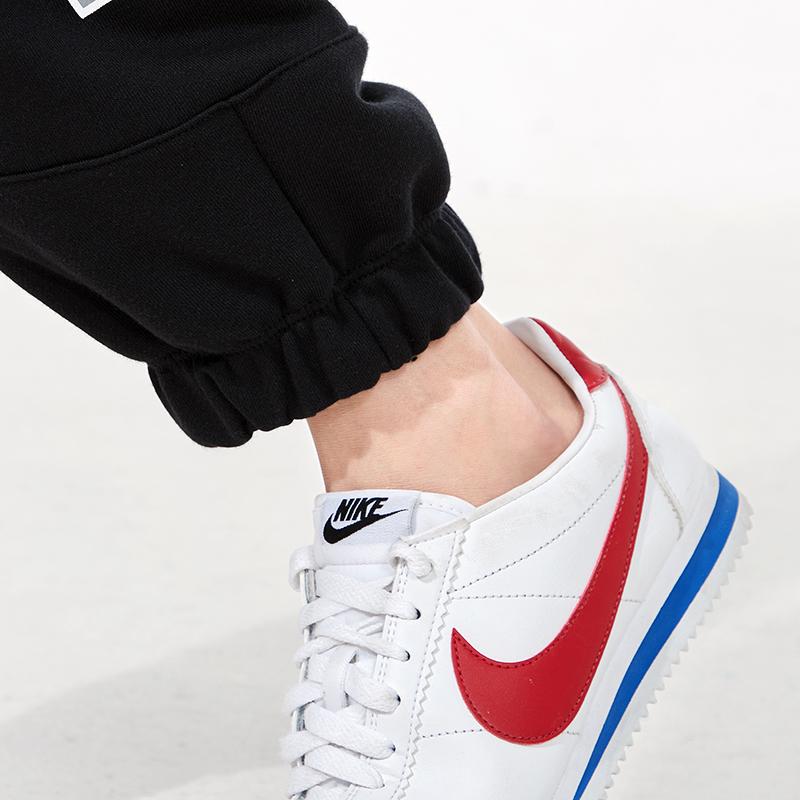 Nike As W Nsw Air Flc Mr Jggr Logo Embroidered Color Block Knitted Sports Joggers Women Joggers Black DD5420-010