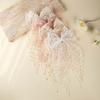 Princess Style Bow Hair Clip Lace Headwear Lovely Swallowtail Bow Hairpin  Wedding Season