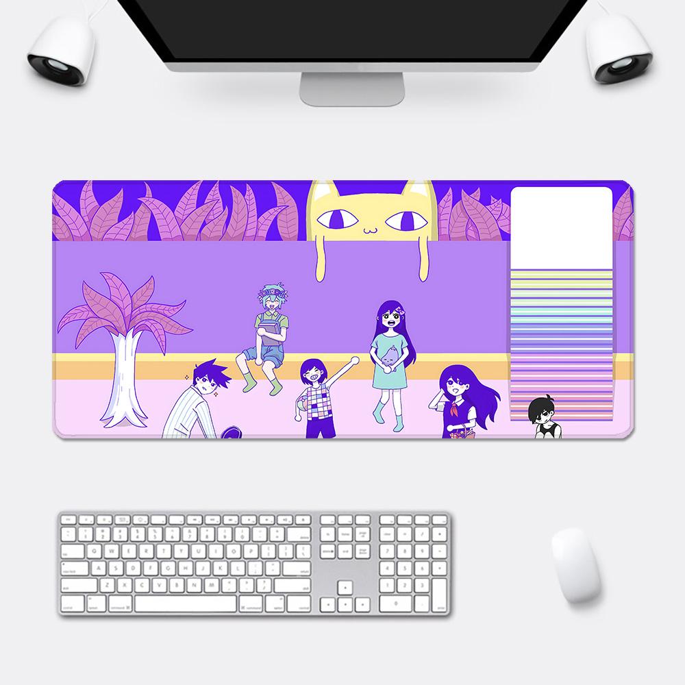 Cartoon Cute Omoris Mousepad HD Printing Computer Gamers Locking Edge Nonslip Mouse Pad XXLxcm Keyboard PC Desk Pad