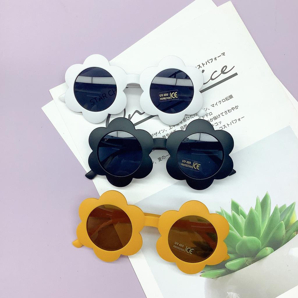Children'S Sunglasses Fashionable And Cute Sunflower Sunglasses Baby Super Cute Children Anti-Ultraviolet Multi-Color Glasses