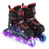 Adjustable Illuminating Inline Skates with Light Up Wheels for Kids and Youth Girls Boys Inline