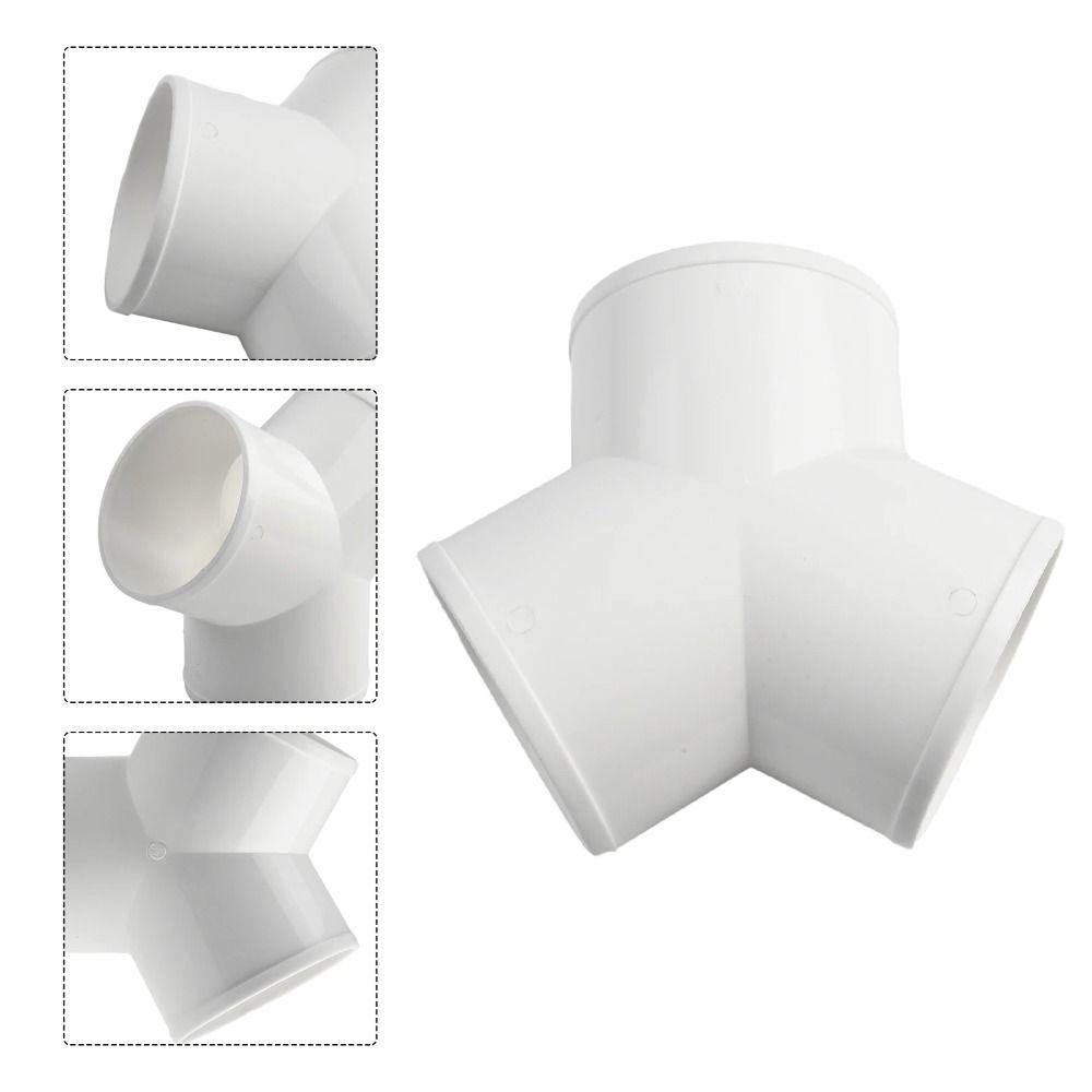 sealed PVC Exhaust Pipe Fittings Thickening Round Pipe Adapter Y Round Pipe Fitting Bathroom
