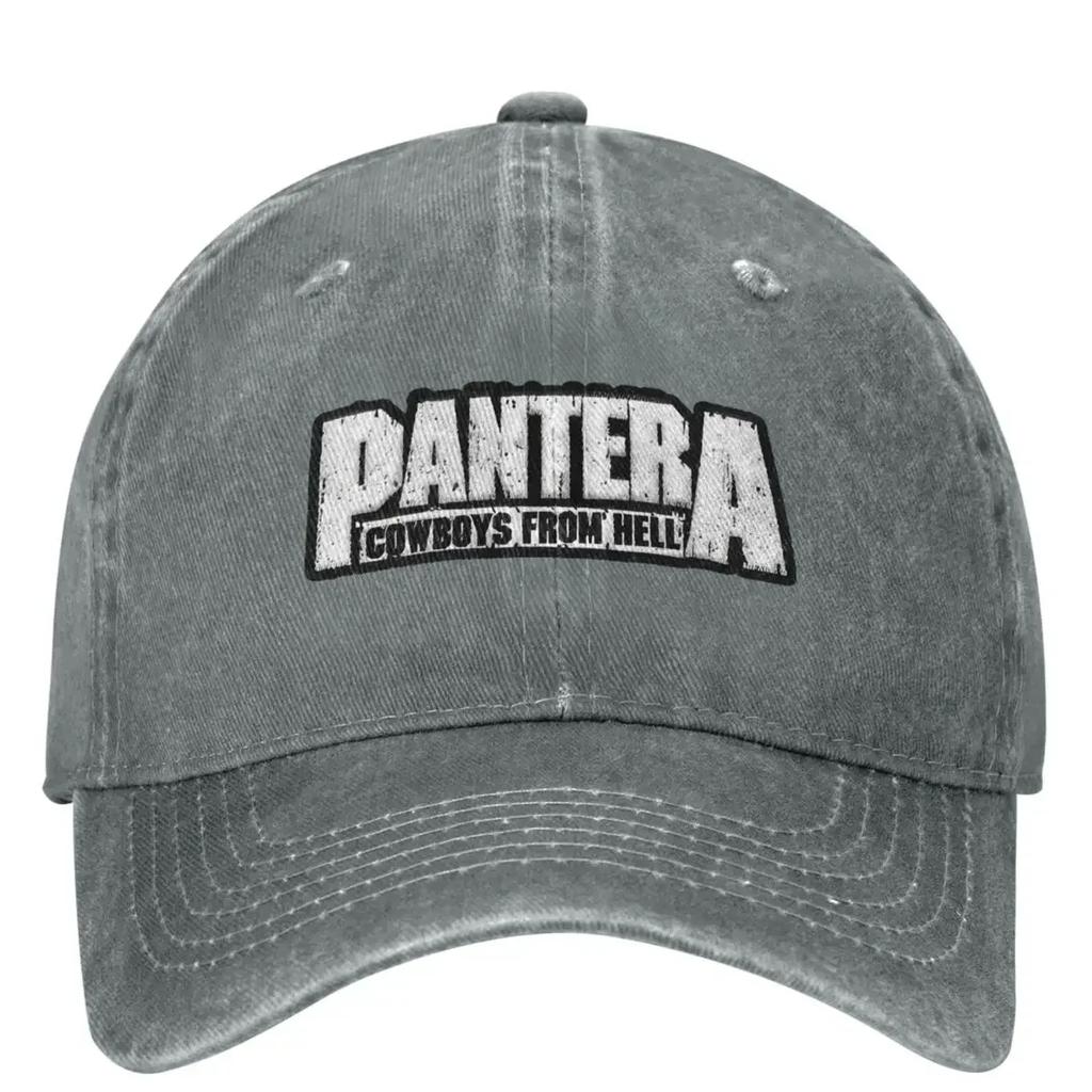 Pantera Cowboys From Hell Рок-группа Наряд Мужчины Женщины Бейсболка Потертые Выстиранные Кепки Шляпа Ретро Для улицы Летняя Кепка Snapback