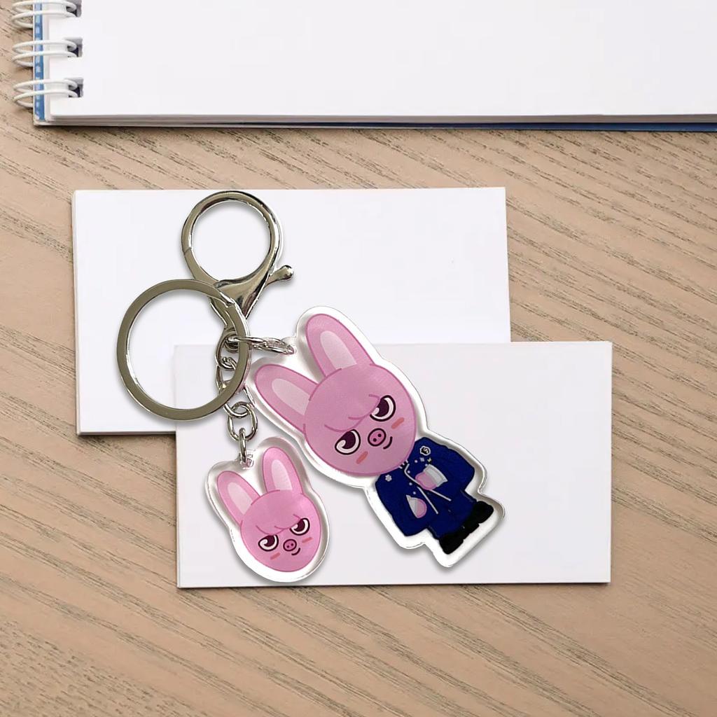 Cartoon Keychain Merchandise, Animal Keychain, Acrylic Bag Jewelry Accessories Key Ring