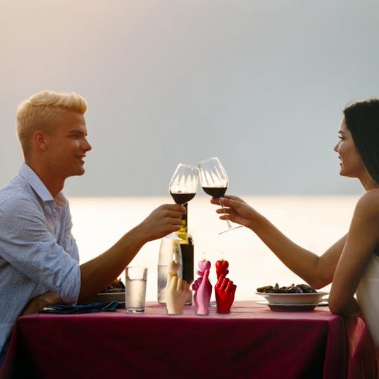 Силиконовая форма в форме руки в форме сердца, форма для свечи в форме сердца ко Дню святого Валентина, антипригарная форма для литья из эпоксидной смолы для ароматических свечей, изготовление мыльной штукатурки