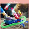 Красочная детская игрушка-ракета, запускаемая ногами, со светящимися элементами для развлечений на открытом воздухе