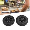 2pcs Grill Wheels BBQ Grill Wheel Plastic Material