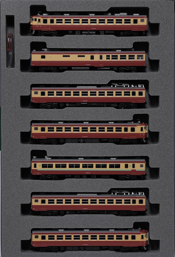 KATO N Gauge 455 Series Express Matsushima Set Железнодорожная модель поезда 7 вагонов 10-1632