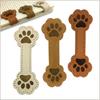 3pcs Cute Dog Paw PU Leather Magnetic Bookmarks – White, Brown & Tan PU Leather with Embossed Paw Design,Perfect for Book Lovers