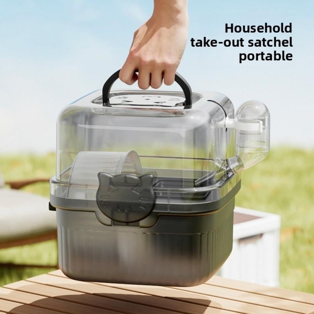 With Handle Hamster Travel Cage Breathable Hamster Habitat New Pet Carrying Box  Travel Use