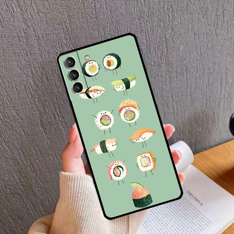 Милый Чехол для Телефона с Суши-Толпой Для Samsung Galaxy S24 Ultra S20 S21 S22 S23 S25 Plus S9 S10 S24 S25 FE