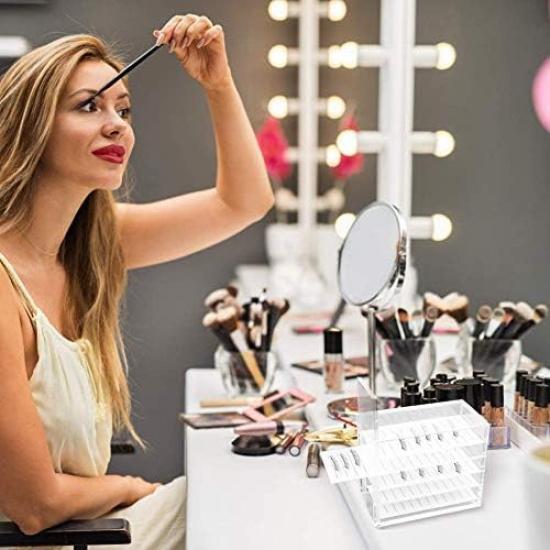 Acrylic Cosmetic Storage Makeup Organizer Clear Eyelash Storage Box Eyelashes Glue Pallet Holders 5 Layers Grafting Eyelash Extension Tool