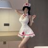 Seductive Japanese Cosplay Lingerie Set - Sexy Nurse Nightwear for Women