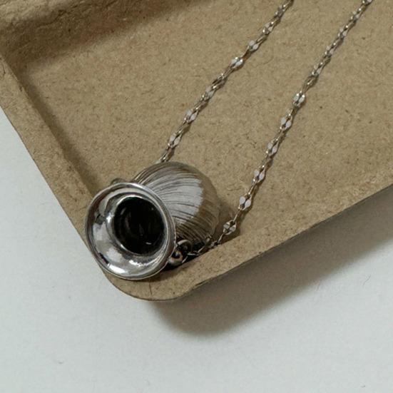 Bouquet Necklace with Creative Vase Pendant Necklace DIY Dried Flowers Romantic