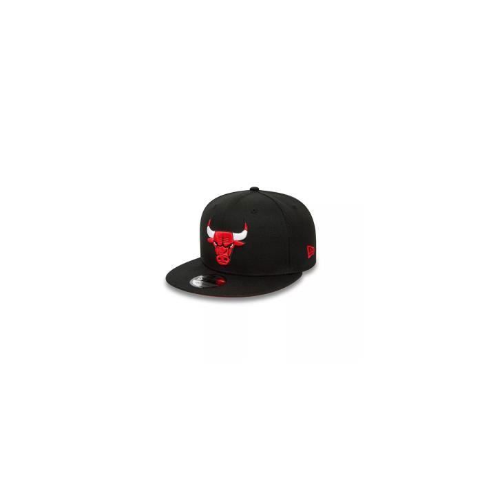 Casquette - New Era - 9fifty Chicago Bulls - Noir - Visière Plate - Snapback