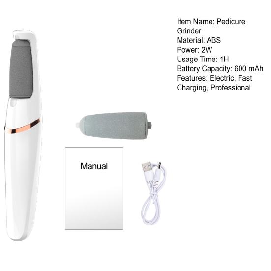 1 Set Electric Callus Remover Fast Charging Safer Foot Protection Professional Pedicure Tools Kit for Smooth Feet