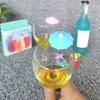 6Pcs Wine Glass Markers Creative Shape Bright Color Reusable Widely Used Cocktail Champagne Glass Identification Label Tags ADM